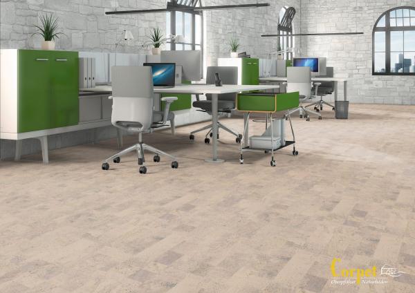 Kork Eco Dekor Schiffsboden Creme versiegelt 1,95m²/Paket